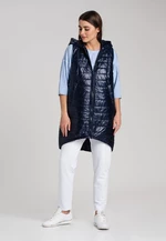 Look Made With Love Woman's Vest Jungle 814 Navy Blue