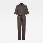 G-STAR Jumpsuit - Army straight jumpsuit wmn 12 slv brown