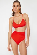 Trendyol Red Bralette Bikini Top