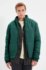 Trendyol Dark Green Regular Fit Pocket Wind and Water Resistant Puffer Jacket