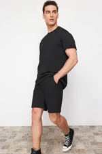 Trendyol Black Regular Cut Shorts & Bermuda