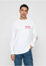 Long sleeve cash only white