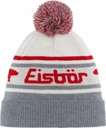 Eisbär Chani OS Pompon Beanie Grey/White/Red UNI Bonnet de Ski