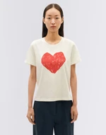 Thinking MU Heart Ida T-Shirt WHITE L