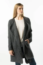 Tommy Hilfiger Sweater - DUNA COAT dark grey