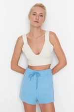 Trendyol Blue Basic Knit Shorts & Bermuda