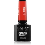 Claresa SoakOff UV/LED Color Fluo gélový lak na nechty odtieň 4 5 g