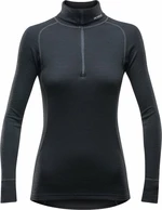 Devold Duo Active Merino 210 Zip Neck Woman Black S Sous-vêtements thermiques