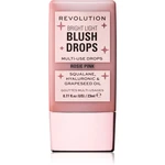 Makeup Revolution Bright Light Blush Drops tekutá tvářenka odstín Pink Rosie 23 ml