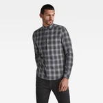 G-STAR Shirt - Fine stretch wool check r grey