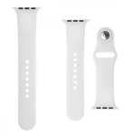 Set silikonových řemínků FIXED Silicone Strap pro Apple Watch 42 mm/44 mm, bílá