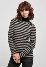 Women's turtleneck Y/D LS asphalt/black