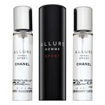 Chanel Allure Homme Sport - Refillable woda toaletowa dla mężczyzn 3 x 20 ml