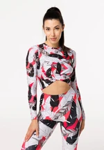 Bittersweet Paris Woman's Feathers Gaia Longsleeve Top GLT-C-Print BSP206