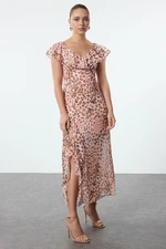 Trendyol Powder Floral A-line Maxi Woven Dress