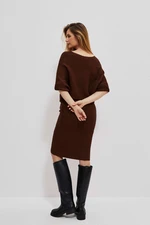 Warm dress with 3/4 sleeves