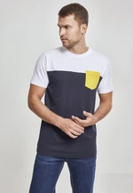 3-Colored Pocket T-Shirt NVY/WHT/CHROMEYELLOW