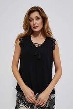 Viscose top with lace