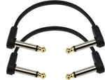 D'Addario Flat Patch Cable 10 cm Angulado - Angulado Cable de conexión