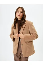 Koton Blazer Jacket Buttoned Pocket Detailed