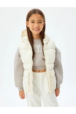 Koton Basic Puffer Vest Hooded