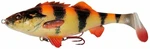 Savage Gear 4D Perch Shad Albino 12,5 cm 25 g Esca siliconica