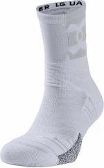 Under Armour UA Playmaker Mid Crew White/Halo Gray/White XL Fitness Socken