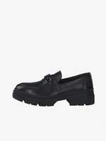 Tamaris women's black leather loafers