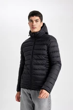 DEFACTO Waterproof Slim Fit Hooded Coat