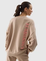 Women's oversize sweatshirt 4F - beige