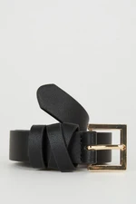 DEFACTO Women's Faux Leather Classic Belt