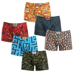 6PACK Men's Styx Long Art Classic Boxer Shorts Multicolored