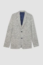 DEFACTO Modern Fit Half Lined Buttoned Pocket Blazer Jacket