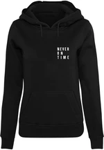 Women's Never On Time Hoody black