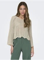 Beige women's sweater ONLY Nola - Women