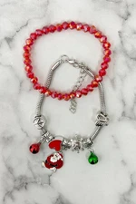 Santa Claus Christmas Bracelet with Bag