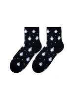 Bratex D-060 women's winter socks pattern 36-41 black 033