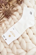 Women's cotton socks white