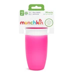 MUNCHKIN Juniorský netekoucí hrneček 360° 296 ml, 12m+, růžový 296 cm