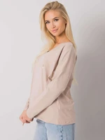 Light beige blouse with Georgetown RUE PARIS lettering