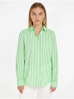 Light green women's striped shirt Tommy Hilfiger