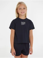 Navy blue Tommy Hilfiger T-shirt for girls