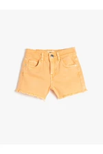 Koton Jeans Shorts with Pocket, Cotton and Adjustable Elastic Waist.