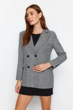 Trendyol Gray Regular Woven Lined Blazer Jacket