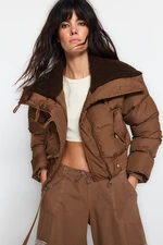 Trendyol Light Brown Oversize Water Repellent Puffer Jacket
