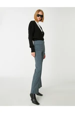 Koton Jacquard Flared Trousers