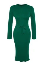 Trendyol Emerald Green Midi Sweater Dress