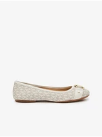 Cream Women's Patterned Ballerinas Michael Kors Rory Ballet - Women