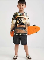 Desigual Cupido Brown Patterned Hoodie - Boys