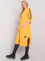 Yellow long sweatshirt plus size